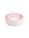 Fio 2x0.35mm branco+branco/vermelho