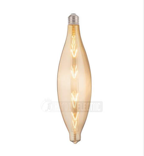 ELLIPTIC-XL 8W AMBER E27 220-240V BIG LED FLMN