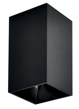 SALSA-SQ/L GU10 BLACK SQ 220-240V SURFACE LIGHTING