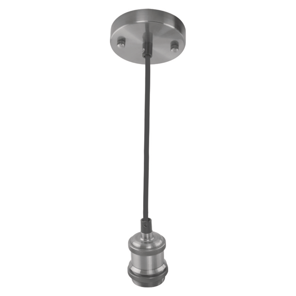 TESLA CHROME E27 1M PENDANT LAMP