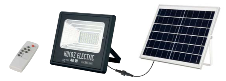 TIGER-40 40W BLACK 6400K 3.2VDC LED SOLAR PRJ