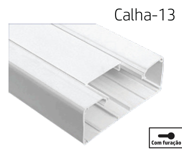 CALHA TÉCNICA COM TAMPA 170X70 2M