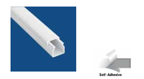 25X25 CABLE TRUNKING CANALEX ADH 2M BRANCO (GOULLOTE)