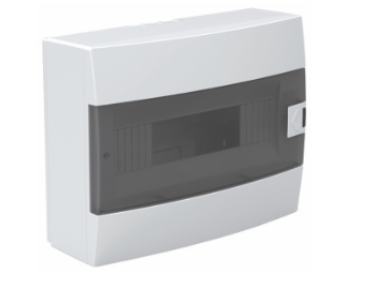 Quadro dist. 12 exterior - quadro de distribuição 12 módulos salientes branco IP40