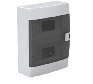 Quadro dist. 16 exterior - quadro de distribuição 16 módulos salientes branco IP40