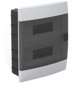 Quadro dist. 24 embutir - quadro de distribuição 24 módulos embutir branco IP40