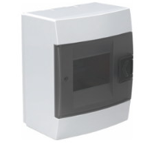 Quadro distribuição 4 módulos saliente branco IP40