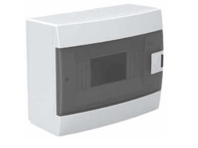 Quadro distribuição 8 módulos saliente branco IP40