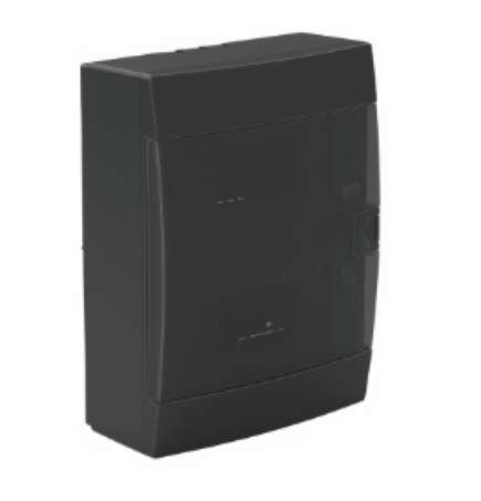 Quadro dist. 16 exterior - quadro de distribuição 16 módulos salientes preto IP40