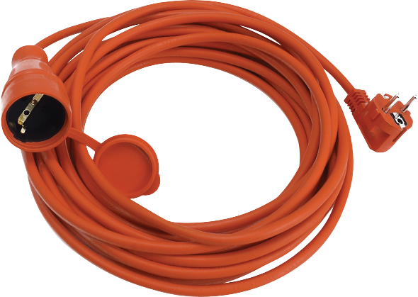 EXTENSION CABLE 3x1.5mm2 16A IP44 10M - ORANGE