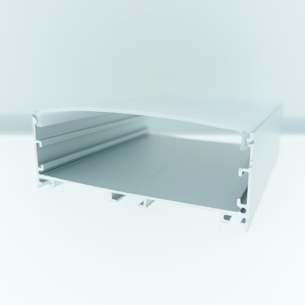 OUT012-A - Perfil Alumínio Saliente 2M Anod. Cinzento