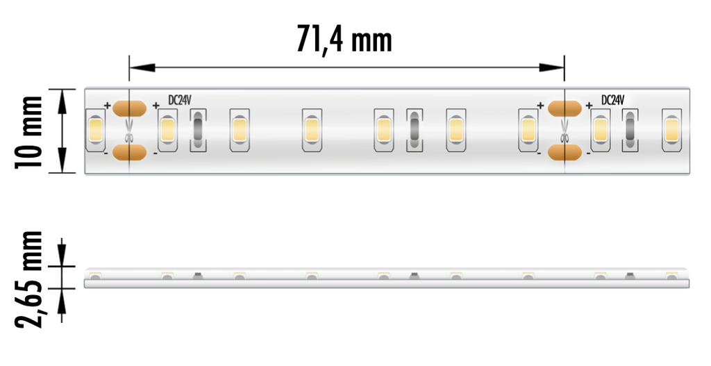 FITA LED EPRO 16.8W 24V 4000K IP65 5MT