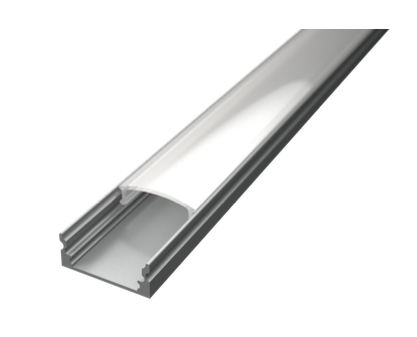 OUT001-A - Perfil Alumínio Saliente 2M Anod. Cinzento