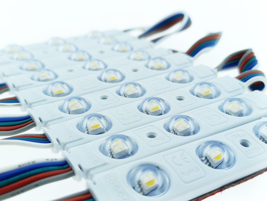 SIGN-010-096W-RGBW - MODULO 3LED 0.96W 12V IP65 RGB+6000K