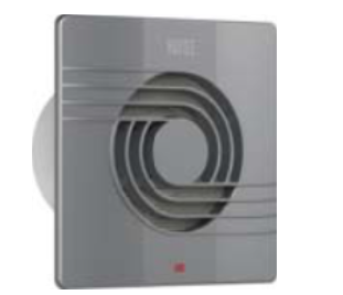 Hélix 100 antracite - extrator de ar 158x158x85mm 12W (cópia)
