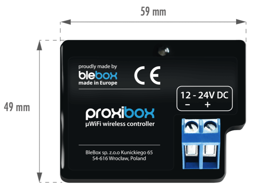 Controlador c/ interruptor oculto 12-24V IP20