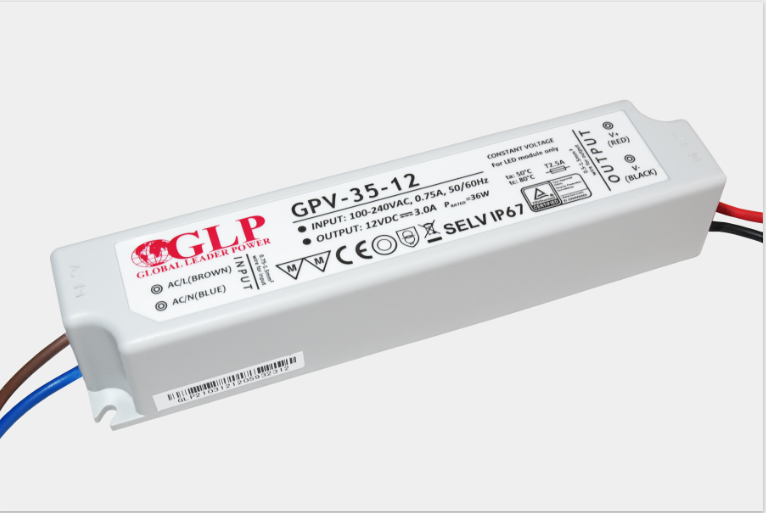 Fonte Al. GPV-35-12 12V 3A 36W IP67 5Y