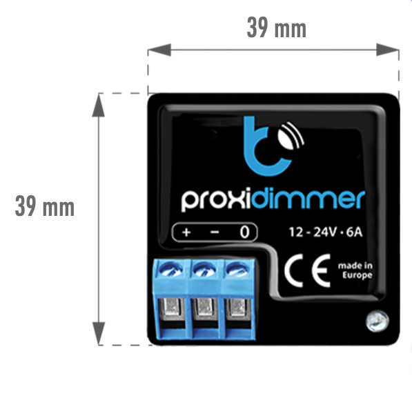 Regulador de intensidade LED 60W (12VDC) / 120W (24VDC) 5A IP20 - 1 CANAL