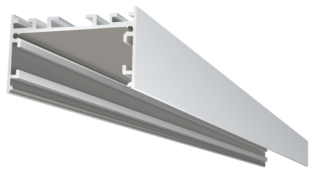 OUT010-W - Perfil Alumínio Saliente 2M Lacado BRANCO