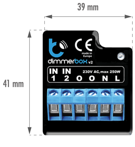 Dimmer para iluminação 230V 1A IP20 - 1 CANAL