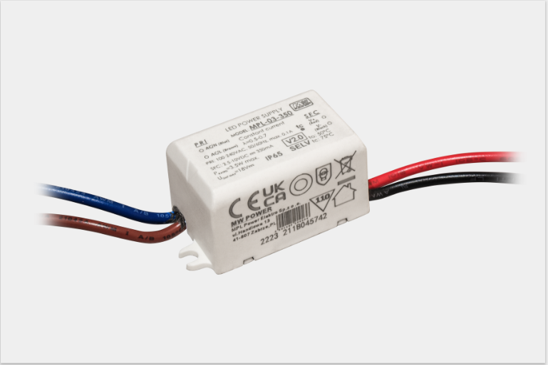 Fonte Al. MPL-03-350 2.5V~10V 350mA 3.5W IP65 3Y