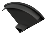 END-COR002-PR-R - Tampa Perfil COR002 Preta Round