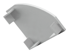 END-COR001-BR  - Tampa Perfil COR001 Branca