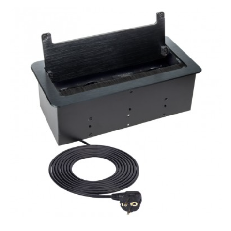 InBox Black 2x de, 2xusb, 1xrj45, 1xhdmi, cabo de alimentação 3.0m