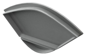 END-COR003-CI-R- Tampa Perfil COR003 Cinzenta Round