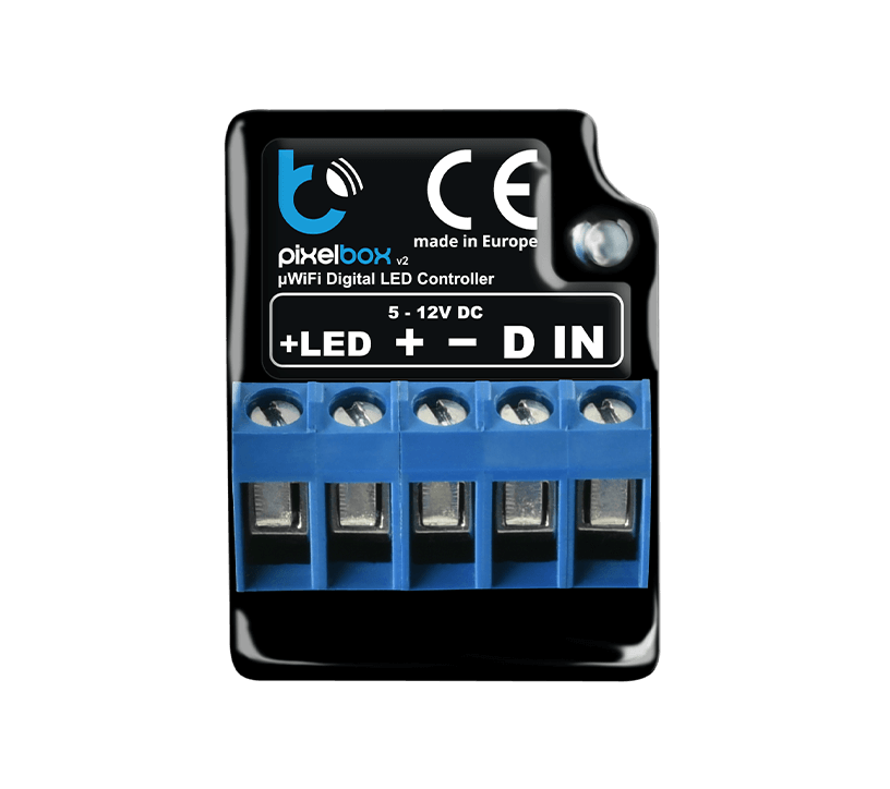 Controlador para sistemas RGB digital LED - 25W (5VDC) / 60W (12VDC) 5A - 1 CANAL