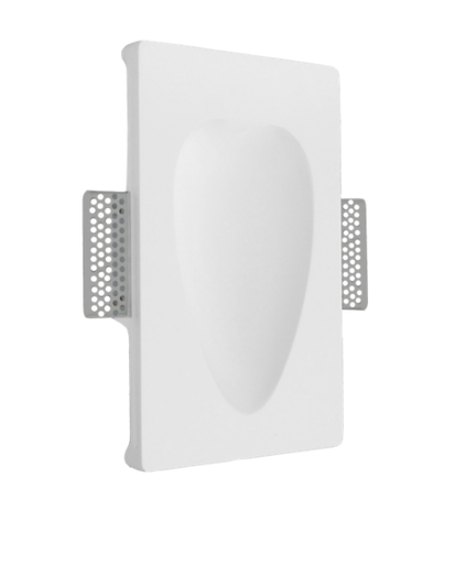[SOFFIO230] APPLIQUE LED IN GESSO SOFFIO 230x145x55 - 1W - 3000K - 70 Lm - IP20 - Color Box