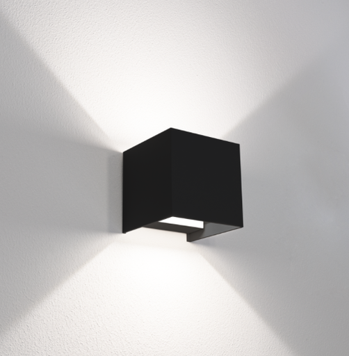 [UDSNE-1010] APPLIQUE LED UPDOWN QUADRATO NERO - 10W - 3000K-4000K-5500K - 800 Lm - IP65 - Color Box