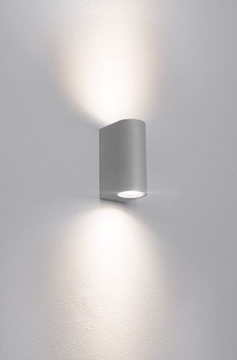 [AXO-2GU10G] APPLIQUE LED AXO BIDIREZ. GRIGIA - GU10 - IP44 - Color Box