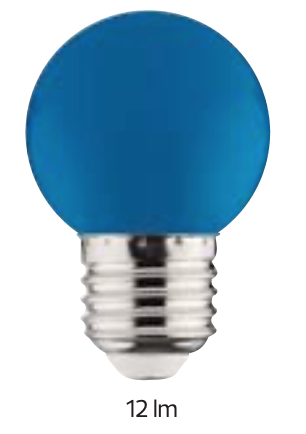 [8680985533650] RAINBOW 1W BLUE E27 220-240V LED COLOR BULB