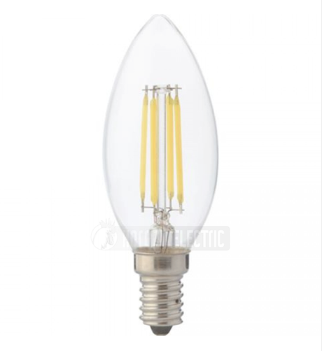 [8680985530956] FILAMENT CANDLE-4 4W 2700K E14 220-240V LED FILMNT BULB