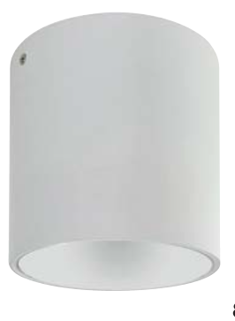 [8683684205606] SALSA-XL GU10 WH RN 220-240V SURFACE LIGHTING