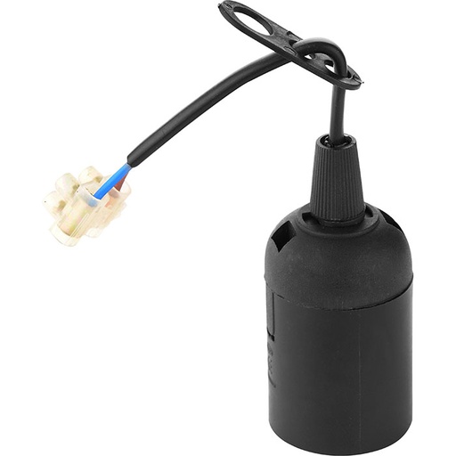 [8680985504407] Lamp Holder/Starter E27 BLK PNDNT LMP HLDR WTH TERMNL BLK