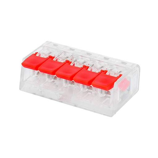 [8680985576299] SLIM CONNECTOR-5 5 POLE TRANSPARENT COMPACT CONNECTOR