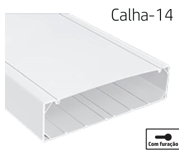 [8699430128648] CALHA TÉCNICA COM TAMPA 250X70 2M
