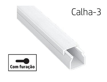 [8699430128266] CALHA TÉCNICA COM TAMPA 25X25 2M BRANCA