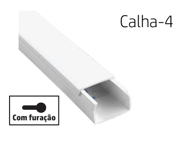[8699430007684] CALHA TÉCNICA COM TAMPA 30X25 2M