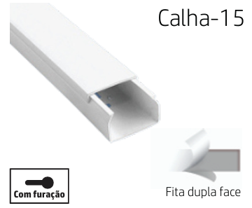 [8699430130481] 15X10 CABLE TRUNKING CANALEX ADH 2M