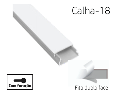 [8699430222438] 30X16 CABLE TRUNKING CANALEX ADH 2M (GOULLOTE)