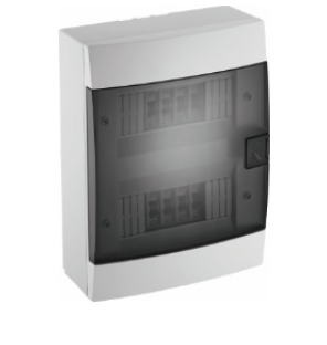 [8699490907788] Quadro distribuição 24 módulos saliente branco IP40