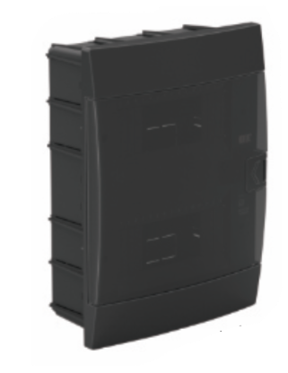 [8699490907610] Quadro distribuição 16 módulos embutir preto IP40