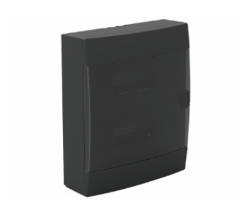 [8699490907795] Quadro distribuição 24 módulos saliente preto IP40