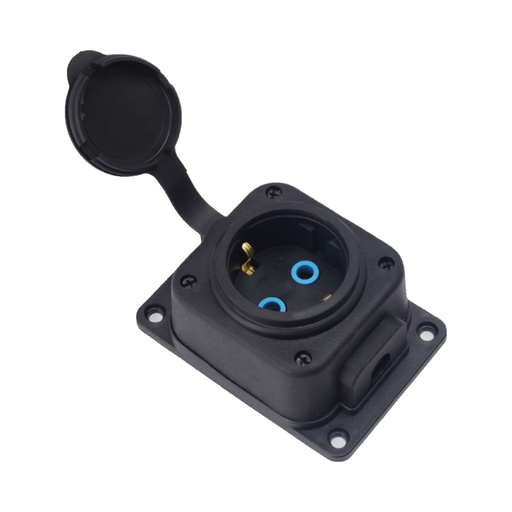 [8699490911464] MONOPHASE RUBBER SOCKET 16A 1 WAY EU TYPE