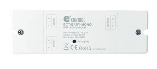 [ECT-EASY-MONO-RECEIVER] Controlador de comando EASY MONO RF 1x(120-240)W 12-24VDC 1X10A