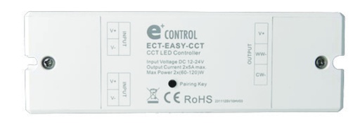 [ECT-EASY-CCT-RECEIVER] Controlador EASY CCT RF 12-24VDC 2x5A 60-120W IP20