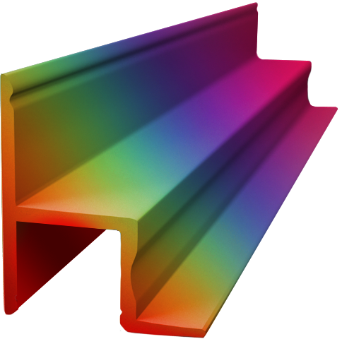 [PRO004-RAL] PRO004-RAL - Perfil Alumínio Projeto 2M RAL